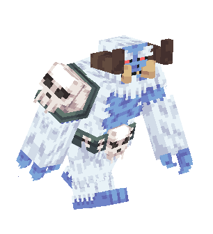 A Yeti Beserker walking.